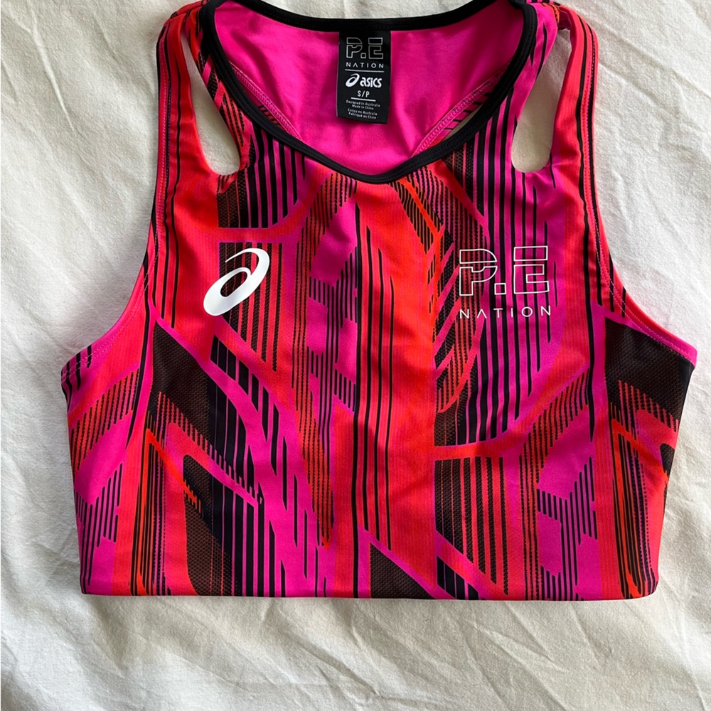 PE Nation Pink and Black Sports Bra